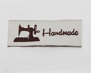 Нашивка, «Hand made», 4,5х1,5 см, 1 шт. У1207007 - фото 10160