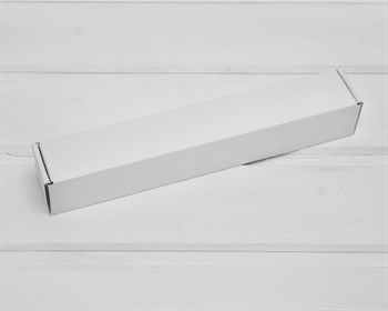 Коробка из плотного картона, 22,6х3,5х3,5 см, белая - фото 10490