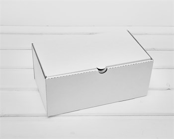 Коробка 23х13,5х10 см из плотного картона, белая - фото 10638