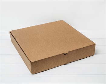 Коробка для пирога, 35х35х7 см, крафт - фото 10678