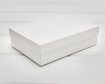 Коробка из мелованного картона, 20х14,5х5  см, крышка-дно, белая У0115037 - фото 10746