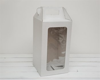 УЦЕНКА Коробка для кукол, с окошком и ручкой, 36х20х20 см, белая - фото 10849