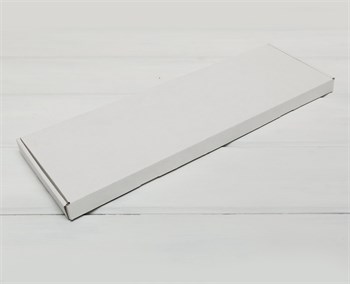 Коробка 51х16х2,5 см, из плотного картона, белая - фото 10955