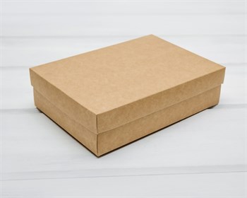 УЦЕНКА Коробка из мелованного картона, 20х14,5х5 см, крышка-дно, крафт - фото 11111