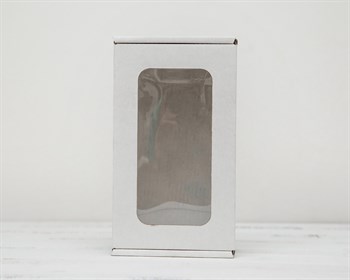 УЦЕНКА Коробка с окошком, 17х10х8 см, из плотного картона, белая У0102062-УЦ - фото 11668