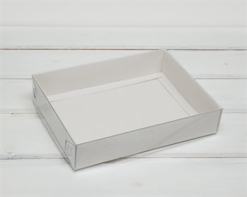 УЦЕНКА Коробка с прозрачной крышкой Классика, 20х15х4 см, белая У0103016-УЦ - фото 11799