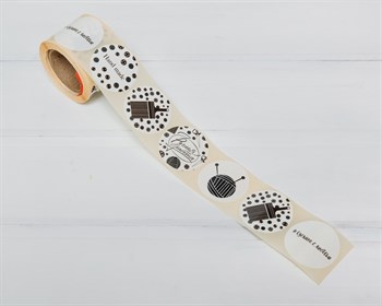 Наклейки «Hand made», круглые, d=4 см, рулон 250 шт. У1201082 - фото 11821