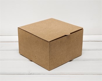 УЦЕНКА Коробка для посылок, 16х16х10 см, из плотного картона, крафт - фото 11952
