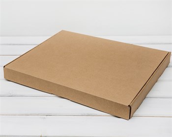 Коробка плоская, 40х33,5х4 см, крафт - фото 12288