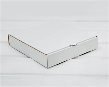 Коробка 16х16х3 см из плотного картона, белая - фото 12304