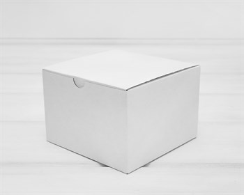 Коробка для посылок, 14,5х14,5х9,5 см, белая - фото 12697