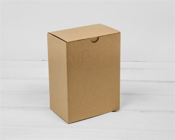 Коробка для посылок, 12х7,5х16 см, из плотного картона, крафт - фото 12854