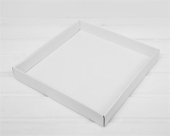Крышка для коробки-трапеции У0110013, 30х30 см, белая - фото 13967