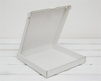 УЦЕНКА Коробка плоская, 40х40х5 см, белая У0104078-УЦ - фото 15107