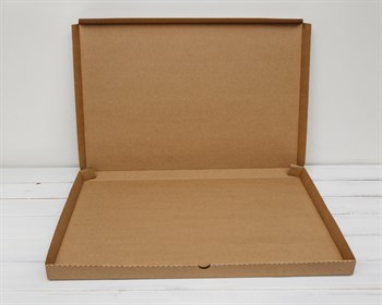 Коробка плоская, 51х41х3,5 см, крафт - фото 15283