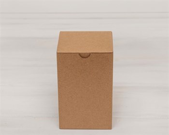 Коробка для посылок, 10х10х16 см, из плотного картона, крафт - фото 5477