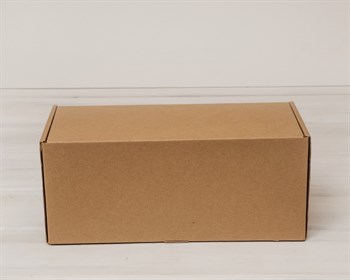 Коробка для посылок, 32х14х14 см, из плотного картона, крафт - фото 5484