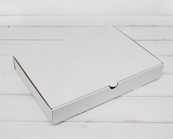 Коробка плоская, 33х23х5 см, белая - фото 5863