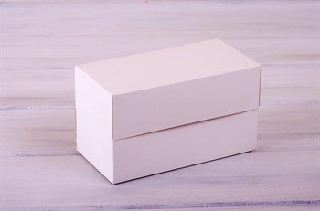 Коробка для капкейков/маффинов на 2 шт, 19х10х11 см, белая - фото 5899