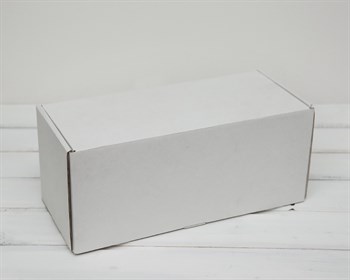 Коробка для посылок, 32х14х14 см, из плотного картона, белая - фото 6206