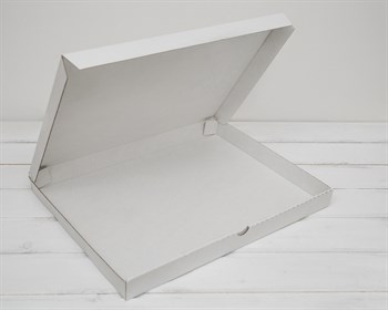 Коробка плоская, 41х31х3,5 см, белая - фото 6254