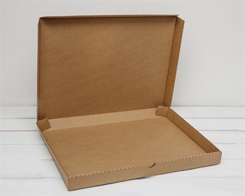 Коробка плоская, 41х31х3,5 см, крафт - фото 6259