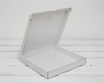 Коробка плоская, 22,5х22,5х3 см, белая У0104098 - фото 6282