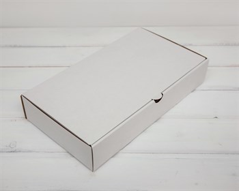 Коробка 33х18х6 см из плотного картона, белая У0104110 - фото 6338