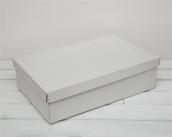 Коробка из плотного картона, 42,5х27х11 см, крышка-дно, белая - фото 6358