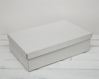 Коробка из плотного картона, 42,5х27х11 см, крышка-дно, белая У0115006 - фото 6358