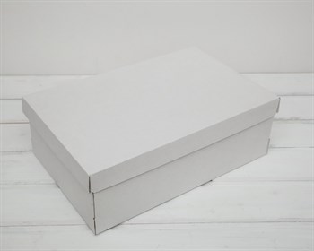 Коробка из плотного картона, 33,5х22х11,5 см, крышка-дно, белая У0115007 - фото 6363