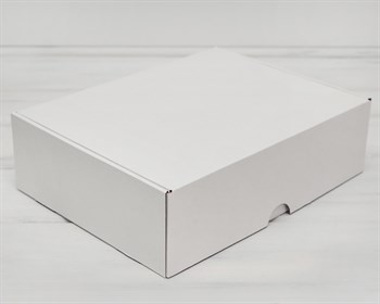 УЦЕНКА Коробка для посылок, 35х26,5х10 см, из плотного картона, белая - фото 6946
