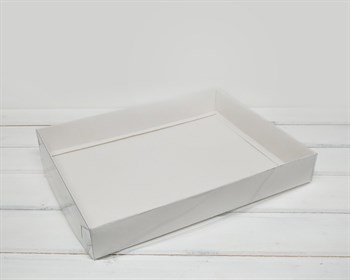 Коробка с прозрачной крышкой Классика, 30х20х4,5 см, белая У0103018 - фото 7106