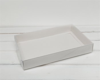Коробка с прозрачной крышкой Классика, 35х27х5 см, белая - фото 7110