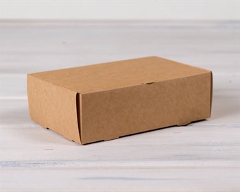 Коробка для выпечки и пирожных, 18,5х12,2х6 см, крафт - фото 7279