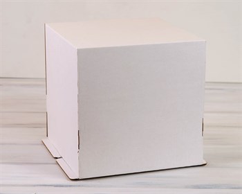 Коробка для торта от 1 до 5 кг, 30х30х30 см, белая - фото 7604