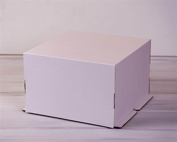 Коробка для торта усиленная от 1 до 3 кг, 30х30х19 см, белая У0106019 - фото 7613