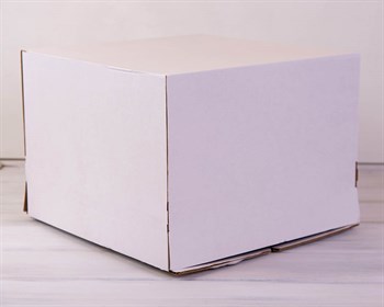 Коробка для торта усиленная от 1 до 8 кг, 40х40х29 см, белая - фото 7617