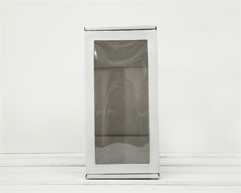 Коробка для двух ёлочных шаров с окошком, 24х12х12 см, из плотного картона, белая - фото 8029
