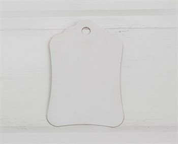 Бирка картонная, 8х5 см, белая - фото 8398