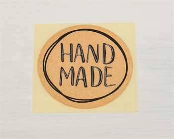 Наклейка «Hand made», круглая, d=4 см, 1 шт. У1201004 - фото 8645