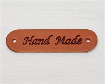 Нашивка, «Hand made», 4,5х1,3 см, 1 шт. - фото 8721