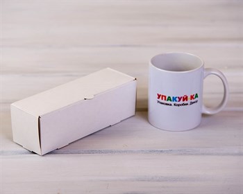 Коробка для макаронс на 6 шт, 18,5х6х6 см, белая - фото 9170