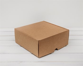 УЦЕНКА Коробка для посылок, 24х24х10 см, из плотного картона, крафт У0104054-УЦ - фото 9183
