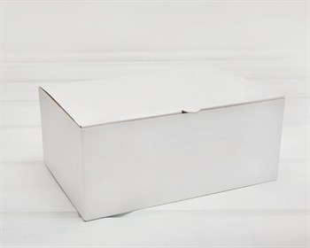 Коробка для посылок, 24х16х10 см, из плотного картона, белая - фото 9727