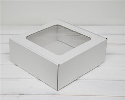 УЦЕНКА Коробка с окошком, 25х25х10 см, из плотного картона, белая У0102068-УЦ