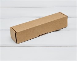 Коробка из плотного картона, 16,6х3,5х3,5 см, крафт У0104136