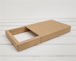 Коробка-пенал, 21,5х14,5х3,5 см, крафт