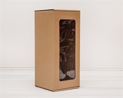 УЦЕНКА Коробка для кукол, с окошком, 30х13х13 см, крафт У0102029-УЦ