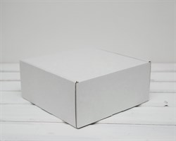 УЦЕНКА Коробка для посылок, 20х20х9 см, из плотного картона, белая